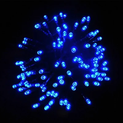 Image of LightsGo Kids Safe Low Voltage Waterproof Outdoor Indoor Christmas Tree LED Fairy Lights Blue 1000 LEDs 100M with Extra Long Cable and Handy Memory Function 8/16H Timer, 8 Modes,