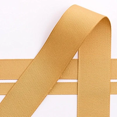 Image of Italian Options Grosgrain Ribbon, 25mm x 10 Metre Roll, Gold