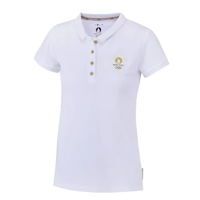 Image of PARIS 2024 Women&#039;s Polo Shirt Official Olympic Games Collection, white, XL