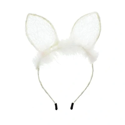 Image of Zac&#039;s Alter Ego Lace Cat Ears Headband with Faux Fur