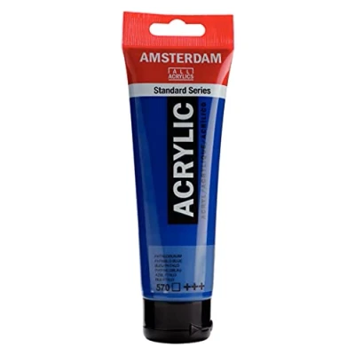 Image of Amsterdam Standard Series Acrylic Tube 120 ml Phthalo Blue 570 (17095702)