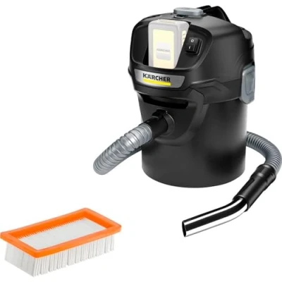 Image of Kärcher AD 2 Battery Ash Vacuum Cleaner and Dry (with Filter Cleaning, 14 litre Metal Container, Cleaning without Dirt Contact, 18 V Platform)