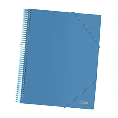 Image of Spiral Binder 30 Pockets of 80 Micron Blue