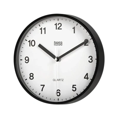 Image of Teesa Wall Clock, Black, 20 cm