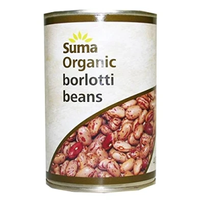 Image of Suma Borlotti Beans Organic 12 x 400G