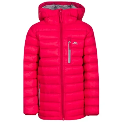 Image of Trespass Ultra Light Morley Kids&#039; Outdoor Down Jacket available in Raspberry Size 2/3