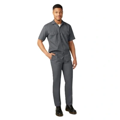 Image of Dickies Men&#039;s Loose Fit Double Knee Work Pant, Charcoal Grey, 33W x 30L