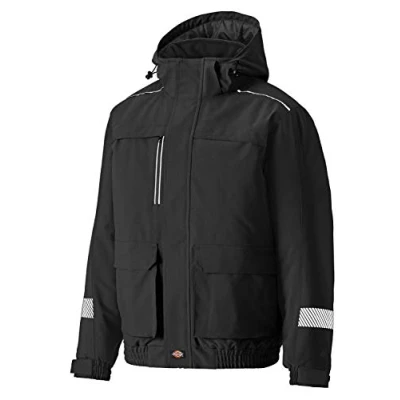 Image of Dickies Men&#039;s Winter Jacket Work Utility Outerwear, Black, S