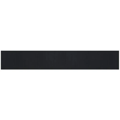 Image of vidaXL Rug Rectangular Black 80x500 cm Bamboo