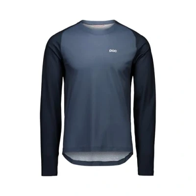 Image of POC Mens M&#039;s Motion Air L/S Jersey Mountainbike Shirt, Apatite Navy, S EU