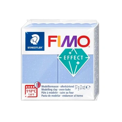 Image of STAEDTLER FIMO Effect 8020 386 Oven Hardening Modelling Clay, 57 g Agate Blue
