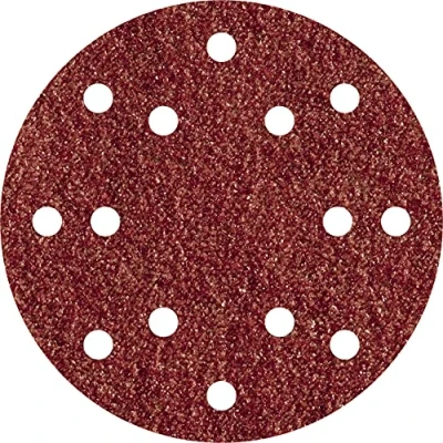 Image of wolfcraft 5 Easy Fix Sanding Discs for Wood/Metal, Ø 150 mm, grain 120 I 1843000