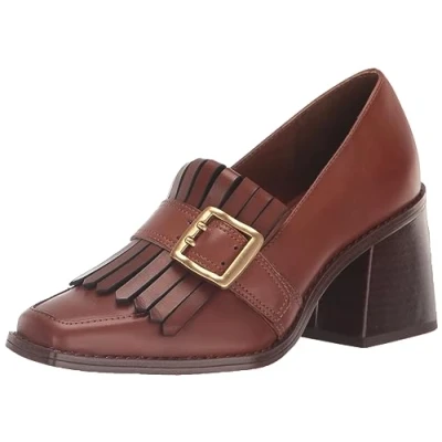 Image of Vince Camuto Women&#039;s Sedna Dress Loafer Pump, Warm Caramel, 6