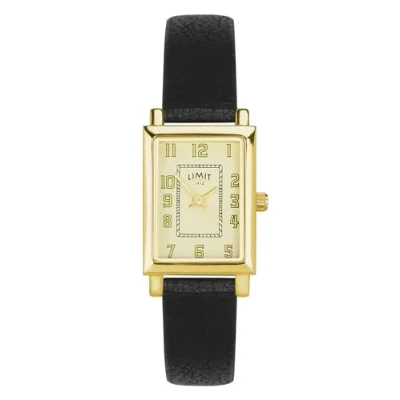 Image of Limit Ladies 20mm Gold Recatangle Case Brown Strap Classic Watch 6316