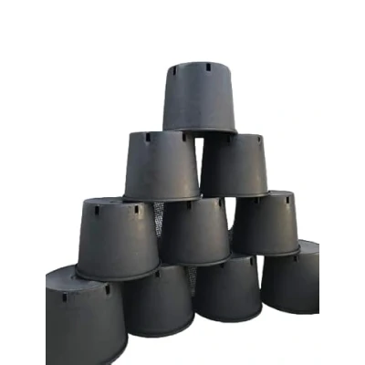 Image of The Flowerpot Men Heavy Duty 10 Litre Plant Pots/Container Pots (x10 + saucers)