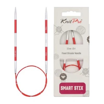 Image of KnitPro SmartStix Circular Needle 40cm 3.50mm 3pcs, Red