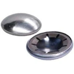 Image of Starlock cap 20mm Stainless steel domed set of 2