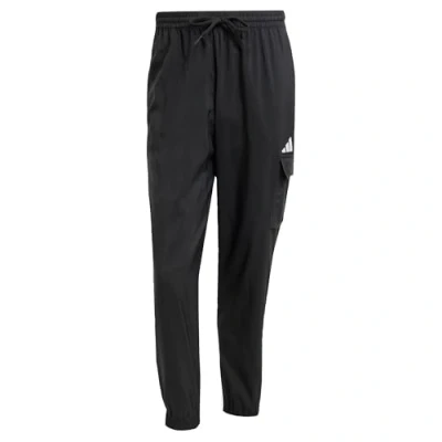 Image of adidas Sportswear Essentials Small LOGO Trousers, Men&#039;s, Size: Medium, Black/white