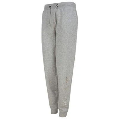 Image of Tokyo Laundry Florence Cuffed Joggers with Foil Motif in Light Grey Marl 14
