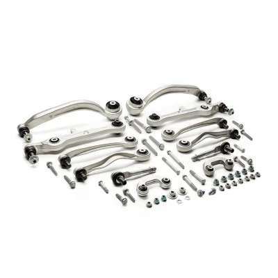 Image of 8E0407151R, 8E0407151RS3 Link Set, wheel suspension FEBI BILSTEIN 39404 Front Axle Left, Right with coupling rod BMTS Turbo NEW