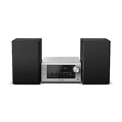 Image of Panasonic SC PM702EB S Neat Micro Hi Fi Compact Stereo System with CD, DAB+/FM Radio, USB and Bluetooth, 80W Speakers, Bass Control, Silver.