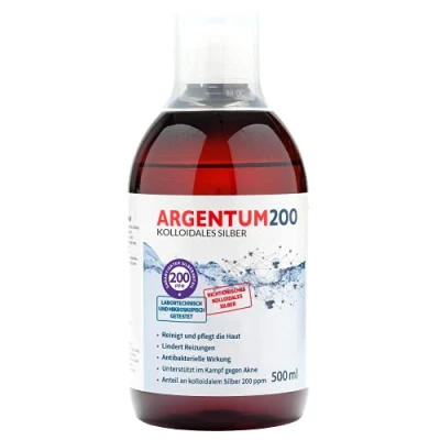 Image of Argentum 200 colloidal silver ppm 500 ml