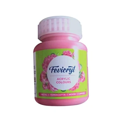 Image of SPL Acrylic &amp; Multi Surface Paint Colour for Art Craft (100 Ml Btl) Pidilite Fevicryl (PINK)