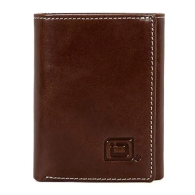 Image of ID Stronghold RFID Blocking Trifold Wallet for Men Rugged Genuine Leather, Stonewash, S, Classic