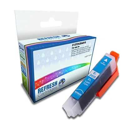 Image of Refresh Cartridges Remanufactured Ink Cartridge Replacement for Epson 24XL / T2435 Light Cyan High Capacity (C13T24354012)