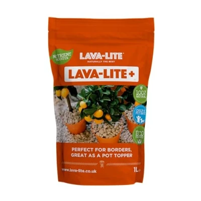 Image of Lava LiteLava Lite PlusPlant Pot Toppers StonesNatural Multi Purpose Stone for Gardens, BordersRetains MoistureEnhance Your Outdoor SpacePremium QualityEco Friendly3 Litres Brand
