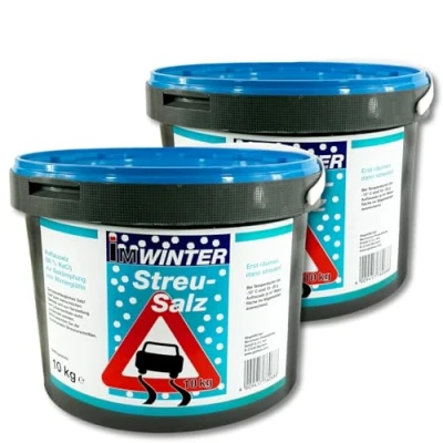 Image of In winter, 2 x 10 kg road salt, thawing snow, ice, room service, smooth snow smoothness, winter service