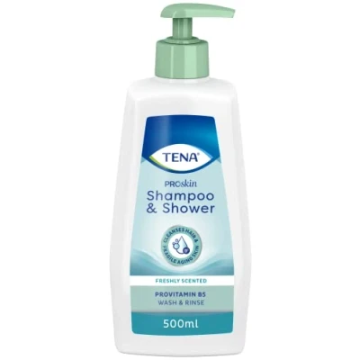 Image of Tena Shampoo and Shower 500 ml Pack of 10 Bulk Buy