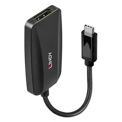 Image of LINDY 43337 USB Type C to DisplayPort 1.4 Converter