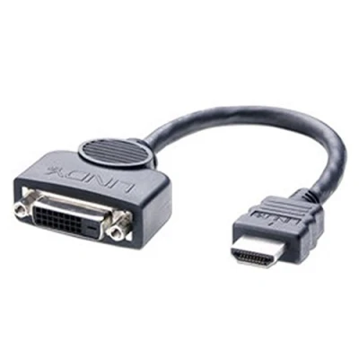 Image of LINDY DVI D Female to HDMI Male Adapter Cable 0.2m