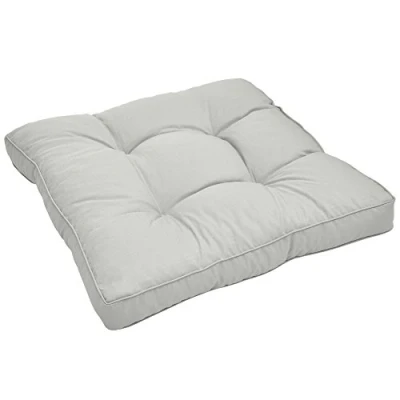 Image of Beautissu Lounge Cuhsion Xluna Seat Pad 70 x 10 cm Rattan Outdoor Garden Chair Patio Furniture Cushion for Sitting Light Grey