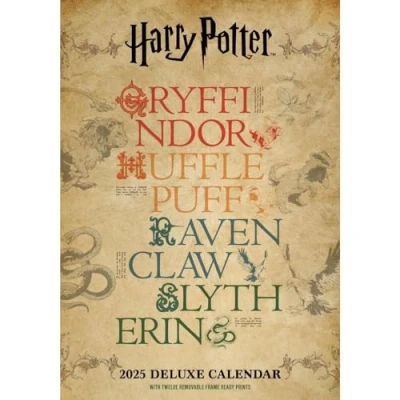 Image of 2025 Calendar Harry Potter Month to View A3 Deluxe Official Product