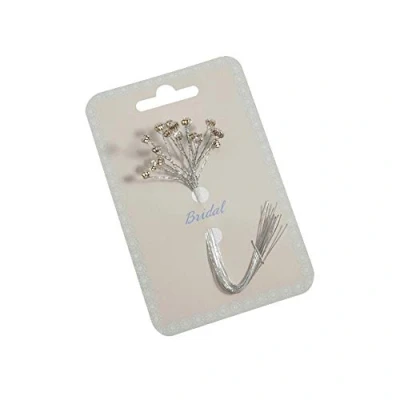 Image of 4mm Silver Diamante Bride Spray for Wedding Craft