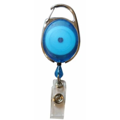Image of Customcard ltd 4 x Blue Premier Yo Retractable Reel Identity ID Card Pass Badge Holder