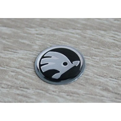 Image of Skoda 5E0837891, emblem sign for remote key fob, ignition plaque.
