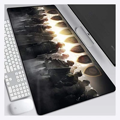 Image of Mouse Mat Rainbow Six siege 800X300mm pad, Speed Gaming Mousepad,Rubber texture underside Mousemat with 3mm Thick Base,for notebooks, PC, C