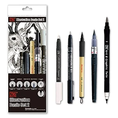 Image of Kuretake INKTOBER special set (5 pcs NO.3)