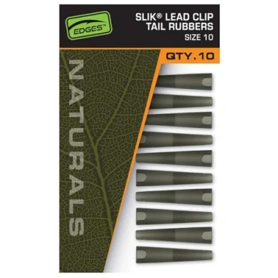Image of Fox Naturals Slik Lead Clip Tail Rubbers (Size 10) (10 pieces) Terminal tackle