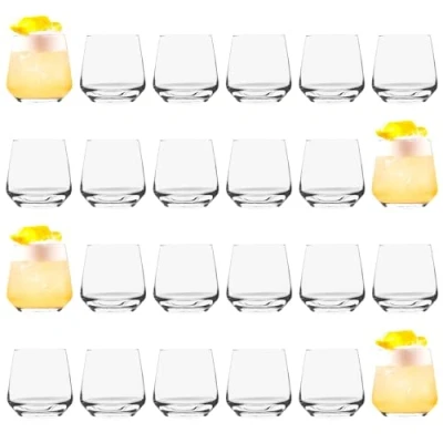 Image of Argon Tableware 24x 345ml Tumbler Whisky Glasses &#039;Tallo&#039; Range Modern Hiball Cocktail Juice Water Drinking Tumblers Set Dishwasher Safe