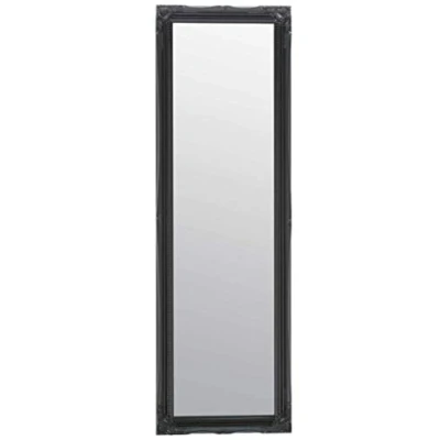 Image of BLACK Full Length Dressing/Hall Mirror complete with Premium Quality Pilkington&#039;s Glass Overall Size: 49inches x 16inches (124cm 40cm)