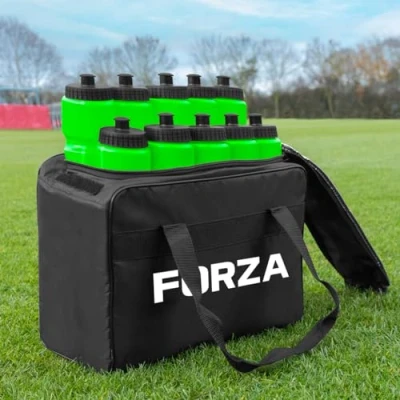 Image of FORZA 10 Water Bottles (750ml) &amp; Carry Bag Set │ 10x Bottle Capacity │Must Have Travel Essentials (Green)