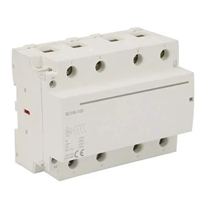 Image of AC Contactor, 24V/230V 4P 4NC 100A 50/60HZ Household DIN Rail contactor Low Power Consumption(AC230V)