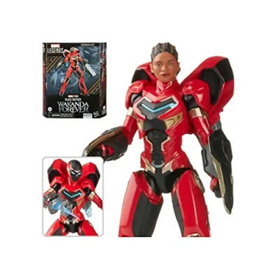 Image of Marvel Hasbro Legends Black Panther Wakanda Forever Ironheart 6 inch Action Figure Toy, 8 Accessories, F5783, Multicolor