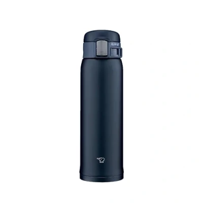 Image of Zojirushi (ZOJIRUSHI) Water Bottle Direct Drinking [One Touch Open] Stainless Steel Mug 480ml Navy SM SF48 AD