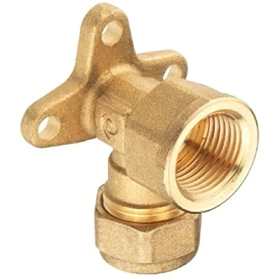 Image of CORNAT TEC584416 Wall Plate Brass 1/2x15, Gold, 15 mm x 1/2 Zoll Innengewinde