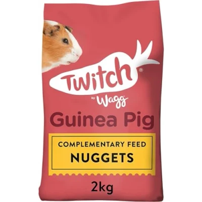 Image of Wagg Twitch Guinea Pig Food 2kg (Pack of 4) Complementary Feed Nuggets